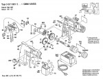 Bosch 0 601 931 520 Gbm-12 Ves Cordless Drill 12 V / Eu Spare Parts